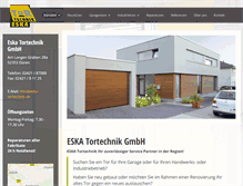 Tablet Screenshot of eska-tortechnik.de